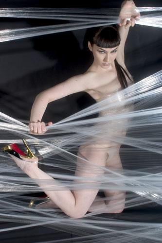 Female model photo shoot of Lynne Anderson MUA and Koneko by John Perkins in Edinburgh, wardrobe styled by Kate Dalzell