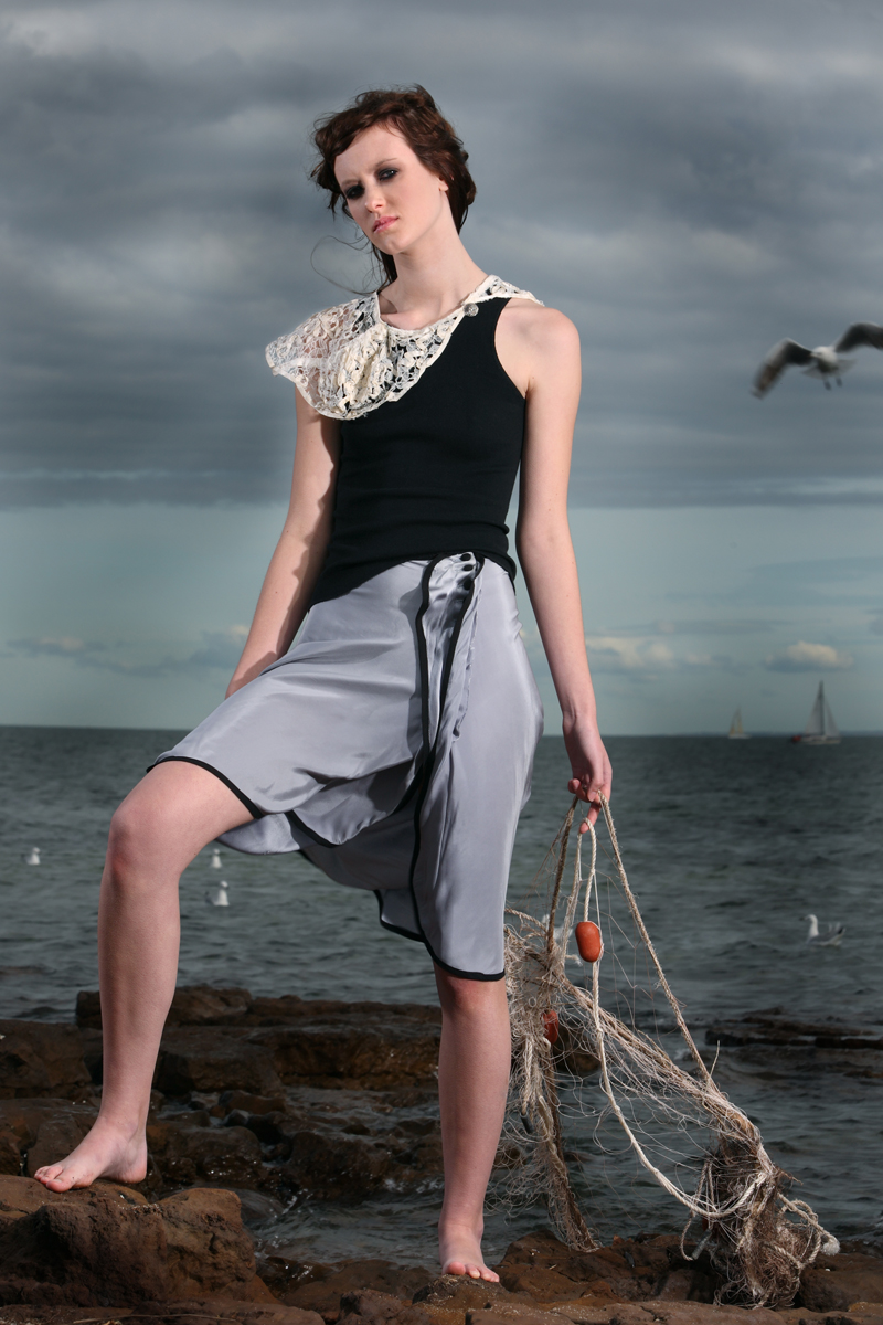 Female model photo shoot of Lucia Ondrusova in Melbourne Brighton Beach