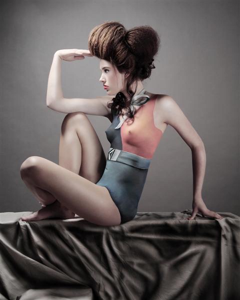 Female model photo shoot of FireFly Styling in London
