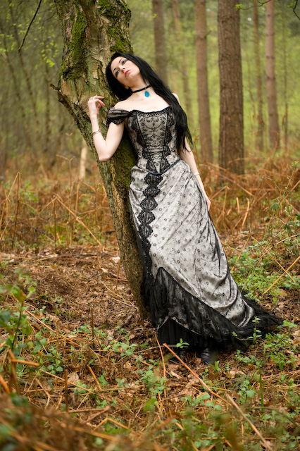 Female model photo shoot of The Druidess Of Midian in Yorkshire Woodland