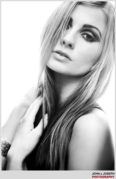 Female model photo shoot of _Kymberly_Janelle_ by jhs, makeup by Jenni Madsen