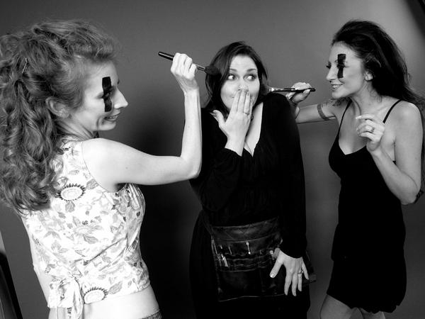 Female model photo shoot of KiKi LItalien Makeup, DarlaDarkling and Nina Nyx by DWolfe Photo in David Wolff's Studio - MD