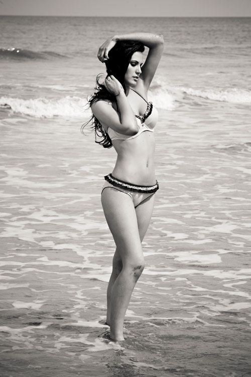 Female model photo shoot of Jade Hespin by Walker and Walker in Bridlington Beach