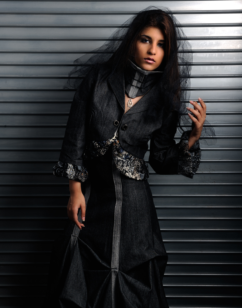 Female model photo shoot of Mahogany Charm and Rohma Siddiqui by Patrick Love in P. Love Studio, Indianapolis, IN, wardrobe styled by Mahogany Charm, makeup by Glam It Up Design Team, clothing designed by Nikki Blaine Couture
