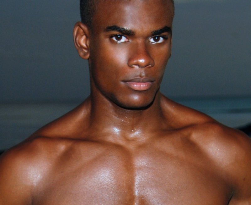 Male model photo shoot of Russell Wilkinson in Pigeon Point Beach Tobago