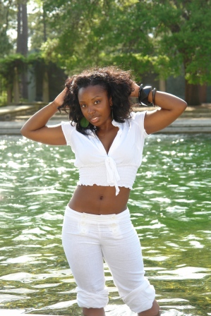 Female model photo shoot of Karla Dc by Scharese in Herman Park, hair styled by Avion