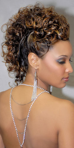 Female model photo shoot of Akyah, hair styled by DemiV--Multi Stylist