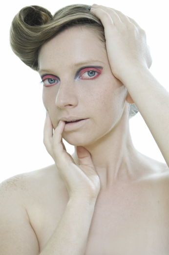 Female model photo shoot of pepper cherry photo and Kiriel, makeup by Keleka