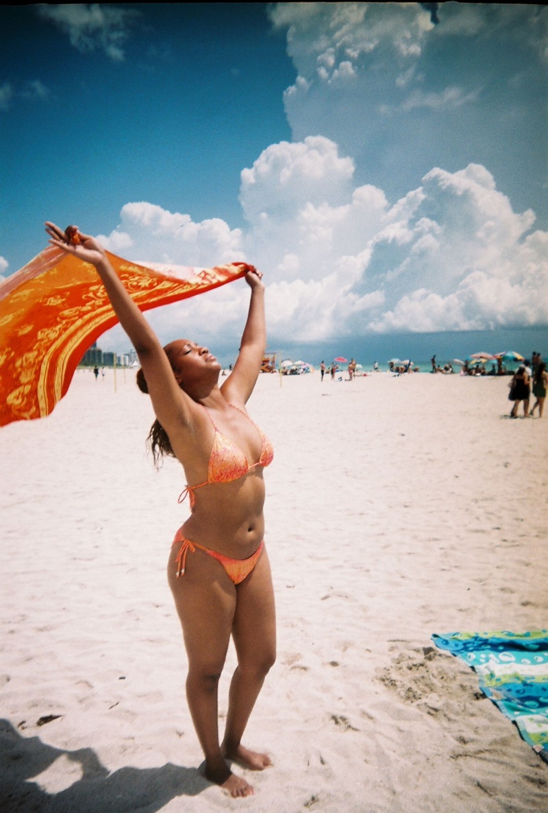 Female model photo shoot of Demetria Nicole in South Beach Miami, Florida