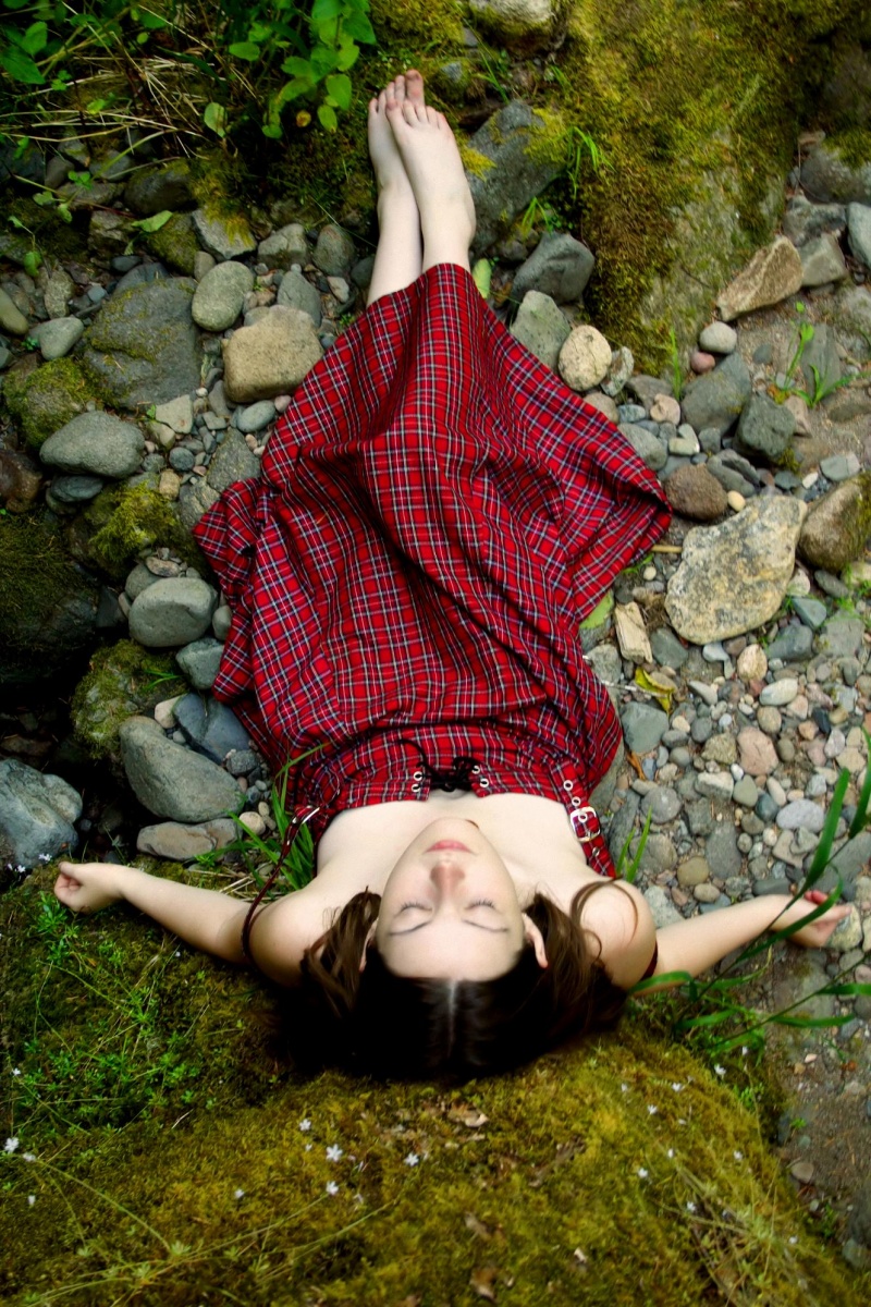 Female model photo shoot of Ashley Atom by aikidojones in Fall creek area, oregon