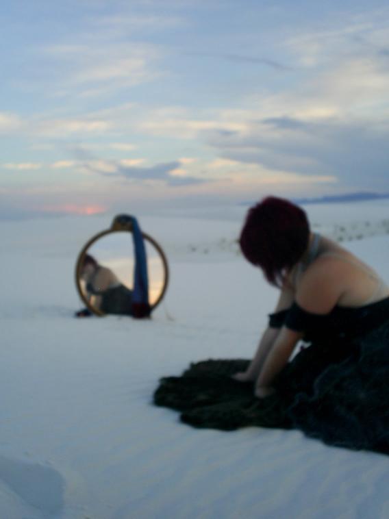 Female model photo shoot of Bethy Meww in White Sands New Mexico