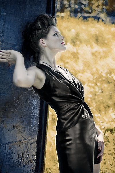 Female model photo shoot of Sebxet Fashions and Chantal Melissa by Eric Mercier, hair styled by Sarah FN