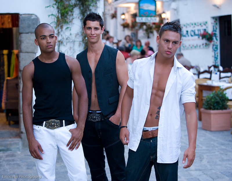 Male model photo shoot of ash brown, vince alexander and Dan Mclean by Emocean Photography in ibiza 08