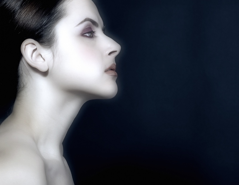 Female model photo shoot of Zoya Raskina, makeup by Querelle