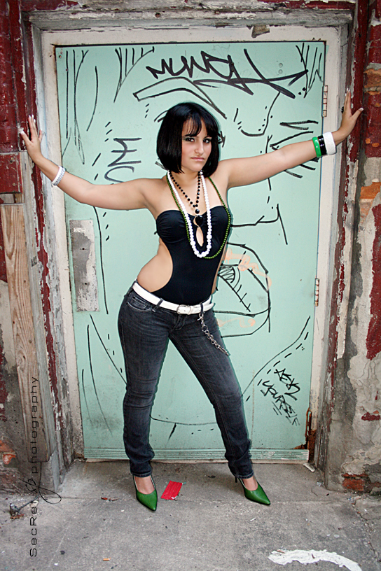 Female model photo shoot of Ailis Gonzalez by SecRet Photography in downtown