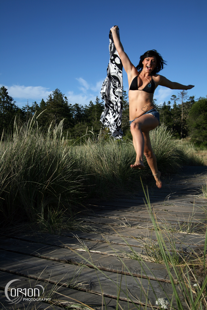 Male and Female model photo shoot of Orion Ahrensfeld and Erin Star - McAllister in Deception Pass