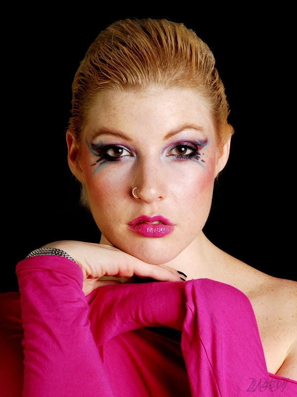 Female model photo shoot of Tyra Noir Make Up by Mason Hladun