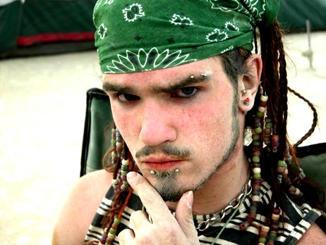 Male model photo shoot of Japtain Cack in Burningman 07