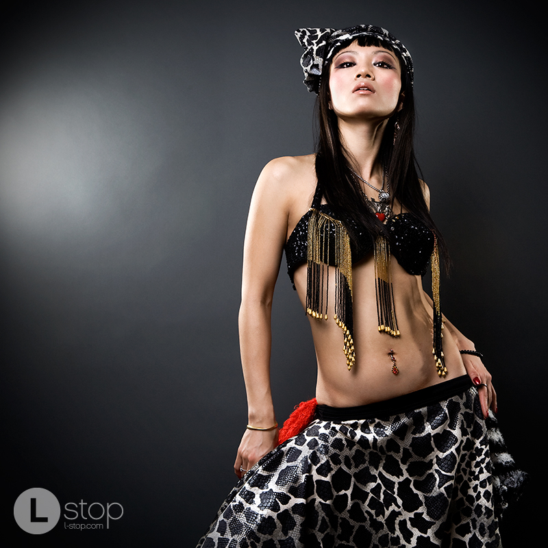 Female model photo shoot of MASAE The Fire Exotica  by Vincent Thomas in Brooklyn studio