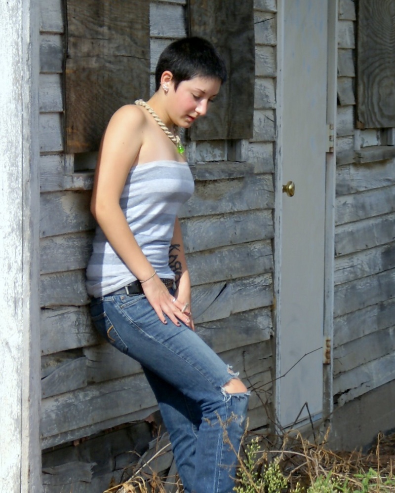 Female model photo shoot of Katie Rowe in Abandoned factory, Wausau WI