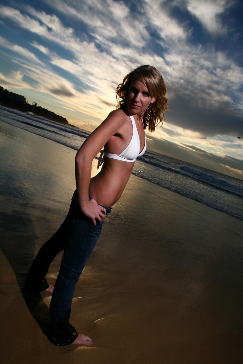 Female model photo shoot of michelle morrissey in Maroubra beach