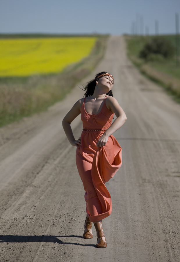 Female model photo shoot of Shecoya and Anyra Masri by Stephen Thorne in Drumheller AB.