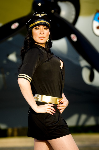 Female model photo shoot of Sabrina J by GS Photography in Airforce base, Tacoma 