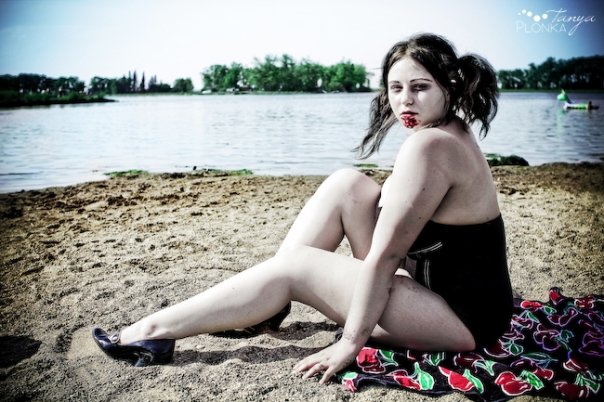 Female model photo shoot of JessikaRabid in Park Lake, AB