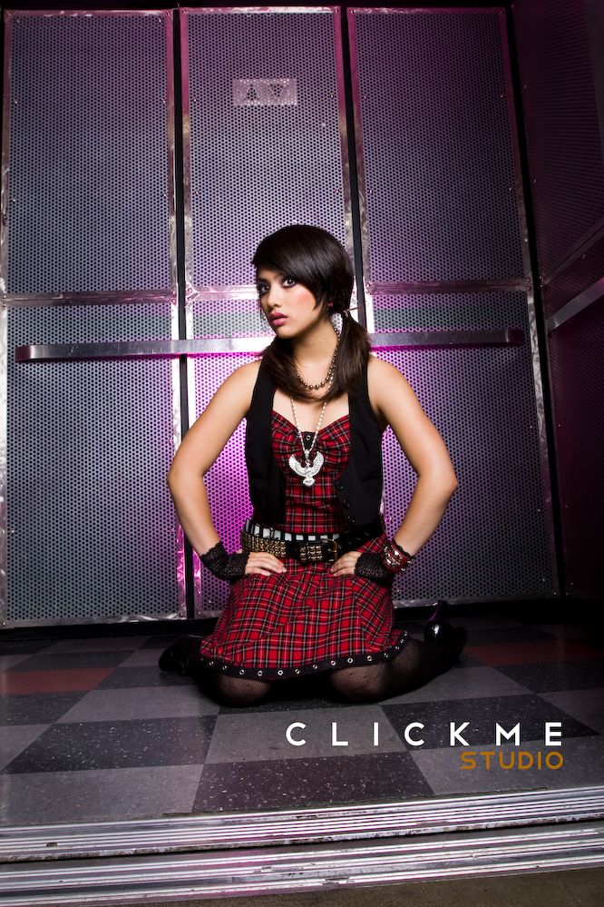 Male and Female model photo shoot of Clickme Studio and Michelle Mai, makeup by Querelle