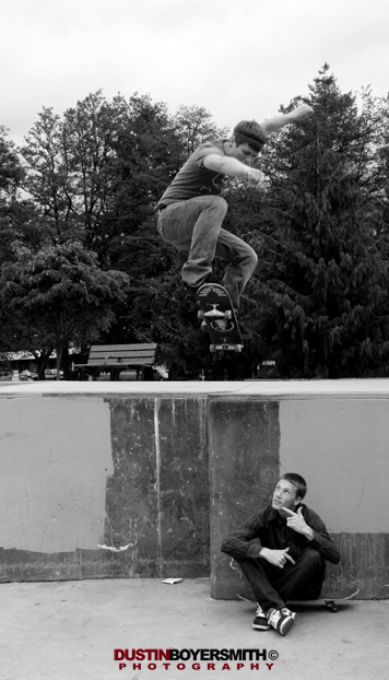 Male model photo shoot of Dustin Boyersmith in Springfield Skatepark