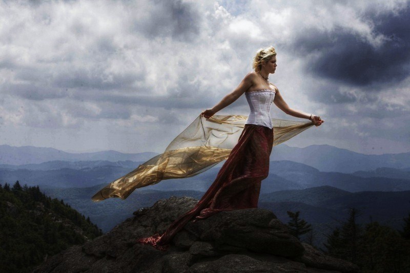 Female model photo shoot of Erika German by Szeredy Photography in Grandfather Mountain