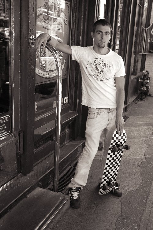 Male model photo shoot of Adams by QuickSilver Photography in Historic Oyster Bar ~ Portland