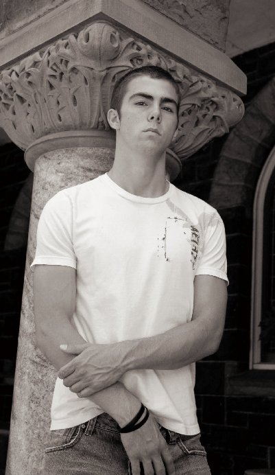 Male model photo shoot of Adams by QuickSilver Photography in Historic Church ~ Portland