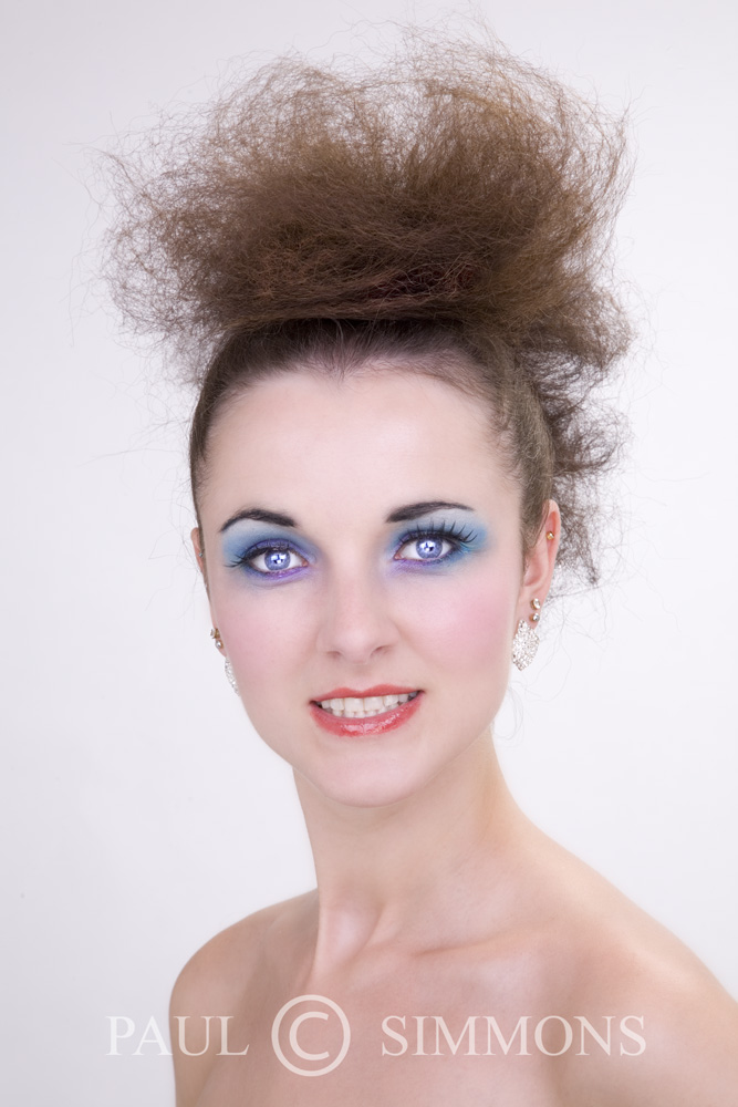 Female model photo shoot of SxJ by Paul HappyJack Simmons in Wolverhampton, hair styled by Ruth Dee, makeup by Nikki H Simpson