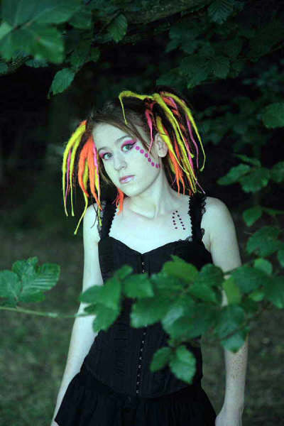 Female model photo shoot of Coma - makeup artist and  Tabbz by jfhpics in Heavens gate, Longleat