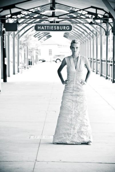 Female model photo shoot of Lauren Carter-King in Hattiesburg Train Station