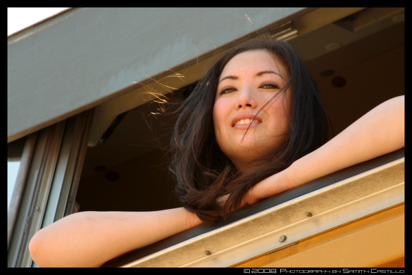 Female model photo shoot of Kimberly Rachel in Anaheim Train lot