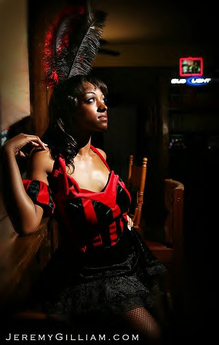Female model photo shoot of Deshay Moore in Richmond, TX, makeup by JT Myers