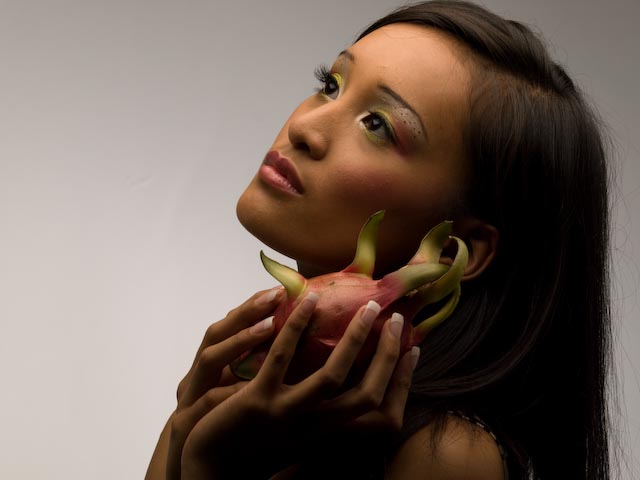 Female model photo shoot of Jessti by Lloyd K Barnes, makeup by ai nagasawa