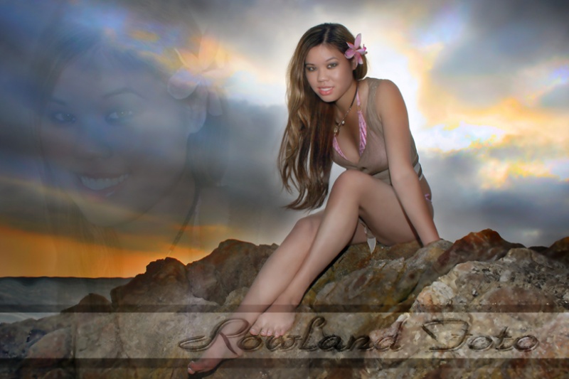 Female model photo shoot of waterLILY by Rowland Foto