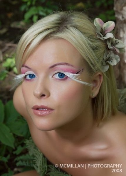 Female model photo shoot of Sarah Milloy by 666 Studio, makeup by Julia Adamenko MUA