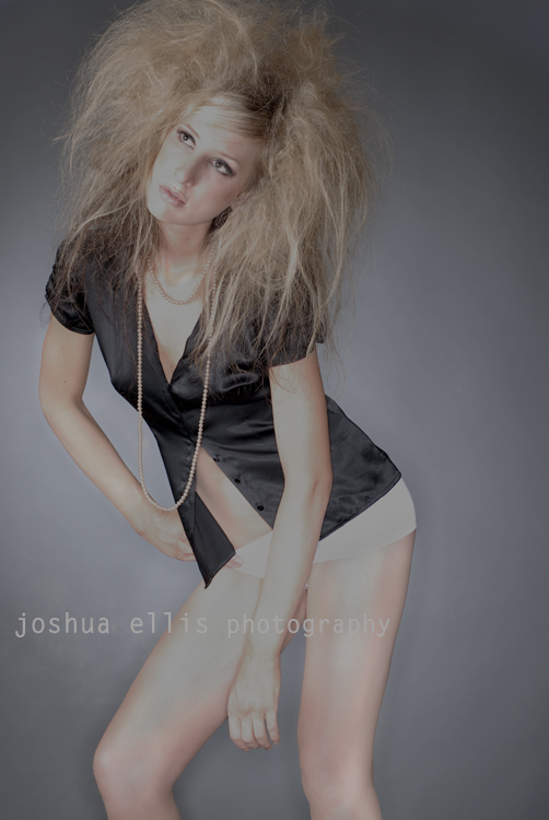 Male and Female model photo shoot of joshua ellis and Sarah Seeker in sacramento, hair styled by night owl hair