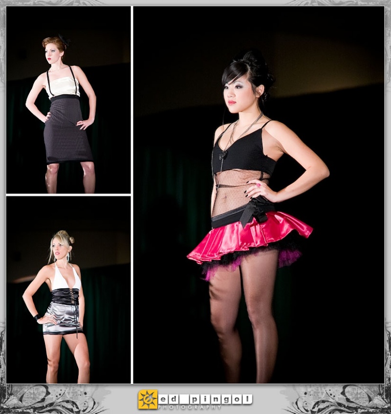 Female model photo shoot of Babes in SFA's fashion show