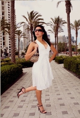 Female model photo shoot of Sizzling Salvadorian  in San Diego, CA
