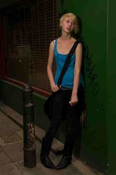 Female model photo shoot of Rox Weller in London, Shoreditch