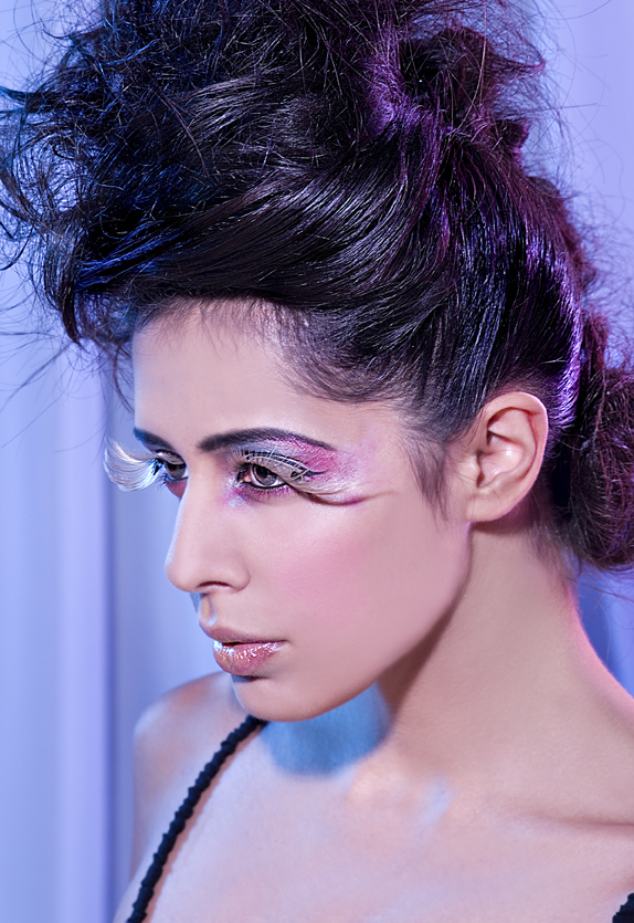 Female model photo shoot of Neha_Prashar by Claire Harrison , makeup by Dashee La Maquilleuse