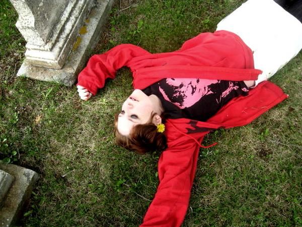 Female model photo shoot of abbyjuicebox in grave yard iin windsor maine 