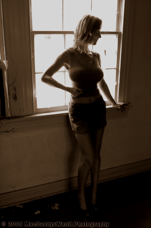 Female model photo shoot of Lil Ms Sunshine in Lakeview - blighted property