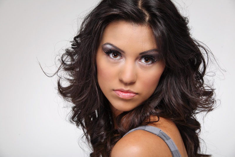 Female model photo shoot of Laura Silva aka LaLa by Yaromir Mlynski, makeup by ANNA Make-up and Hair