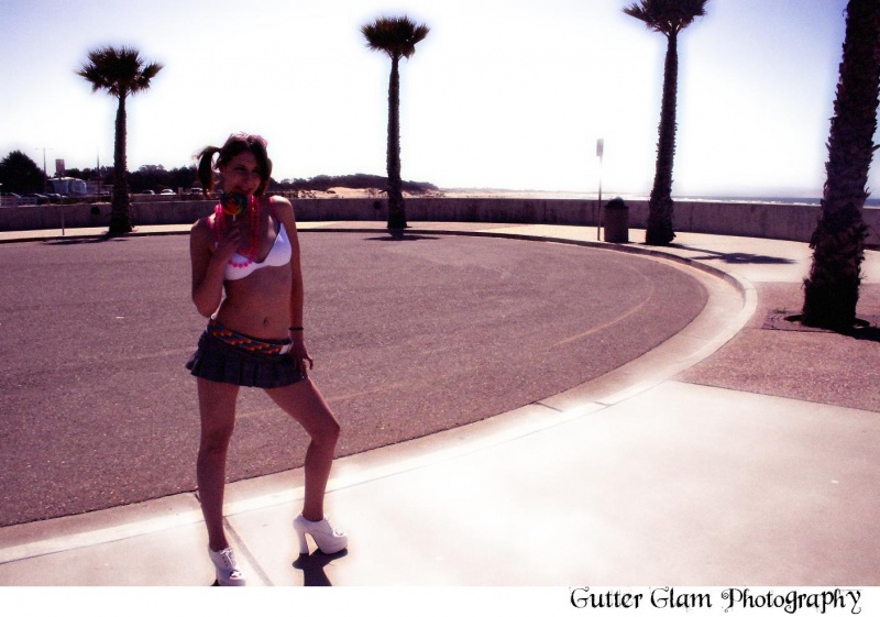 Female model photo shoot of Gutter Glam Photography